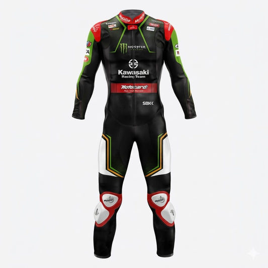 Kawasaki Alex Lowes 2020 Racing Leather Suit Front