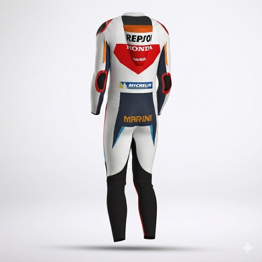 Luca Marini Honda Repsol 2024 Race Suit Back
