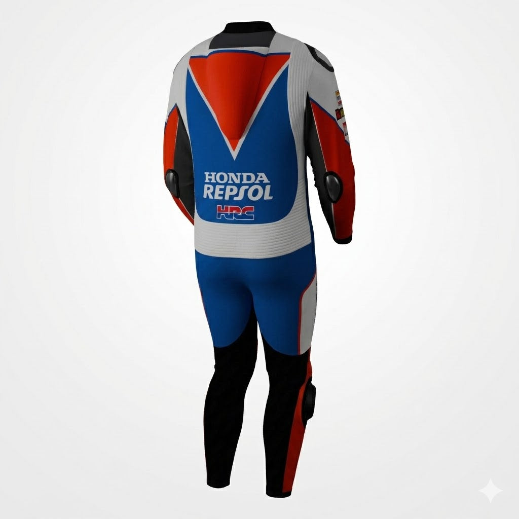 Luca Marini Honda Repsol Racing Suit – Top Grade Genuine Leather 