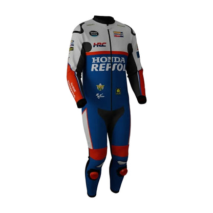 Luca Marini Honda Repsol Racing Suit – Top Grade Genuine Leather Front