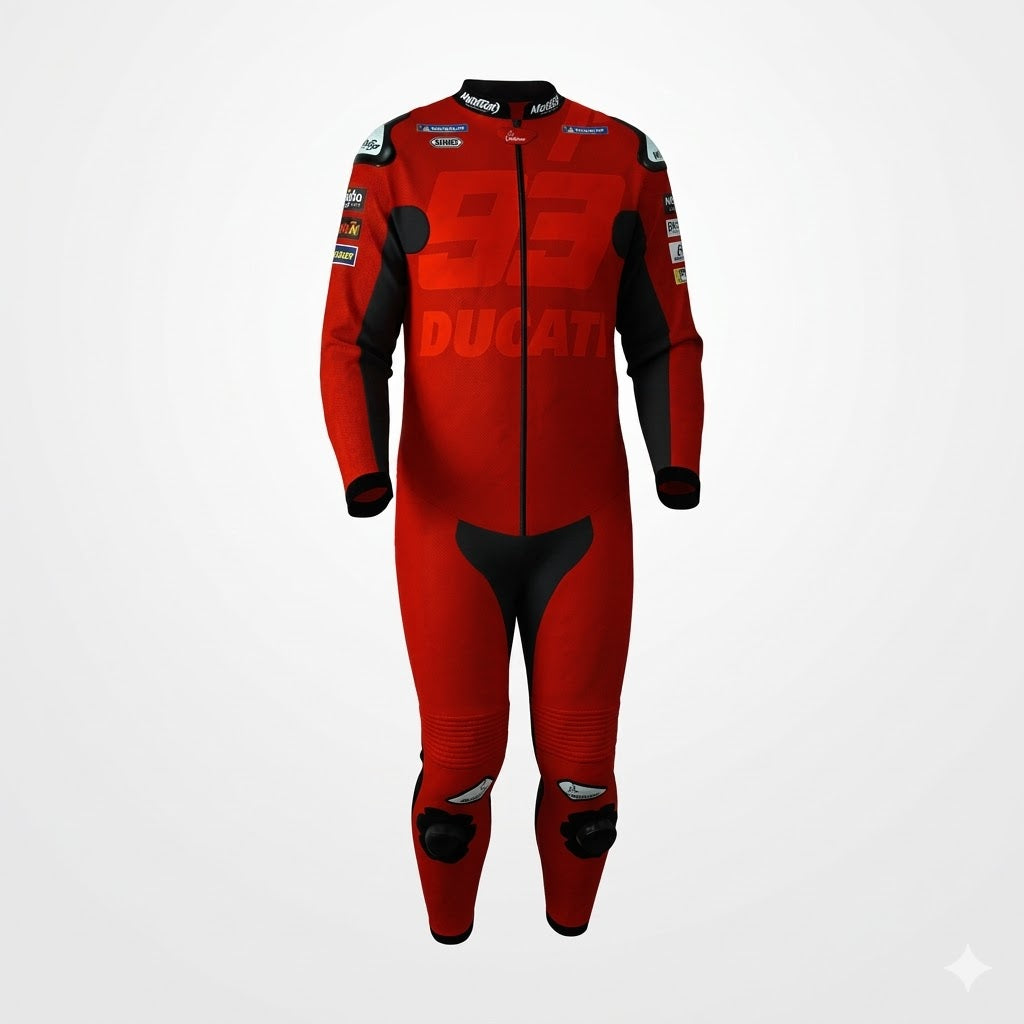 Marc Marquez Ducati 93 Motorcycle Racing Suit – New Edition Front