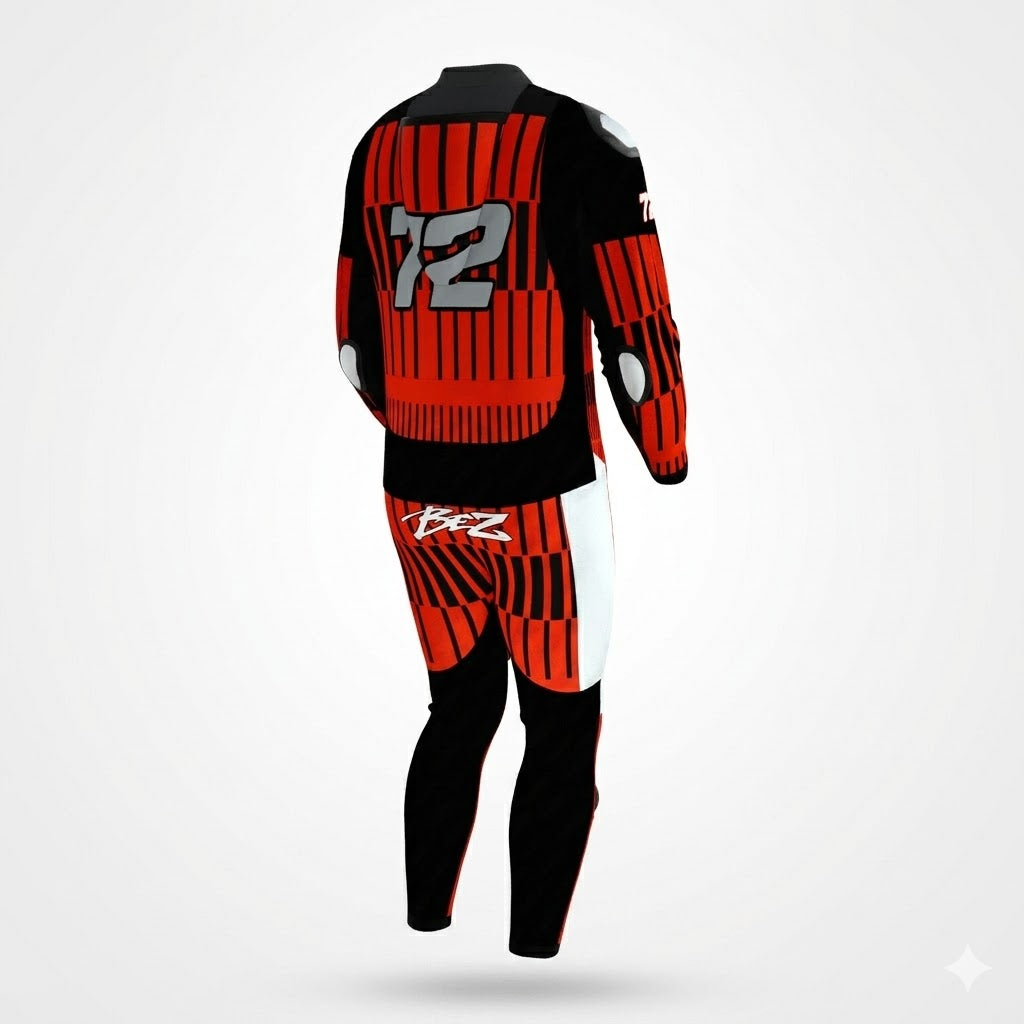 Marco Bezzecchi Motorcycle Racing Leather Suit 2024 Back