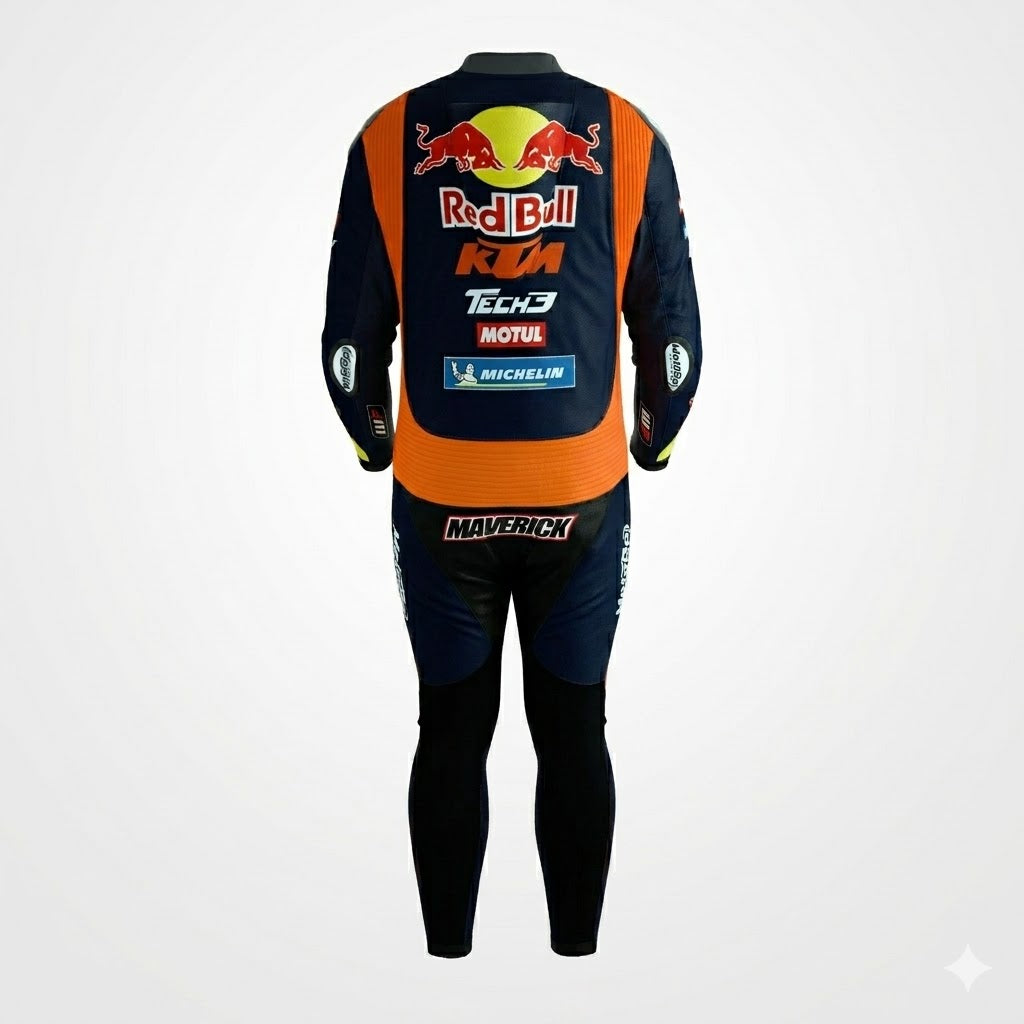 Maverick Viñales KTM Red Bull Motorcycle Racing Suit 2025 Back