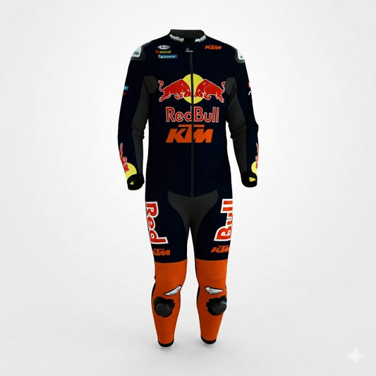 Maverick Viñales KTM Red Bull Motorcycle Racing Suit 2025 Front