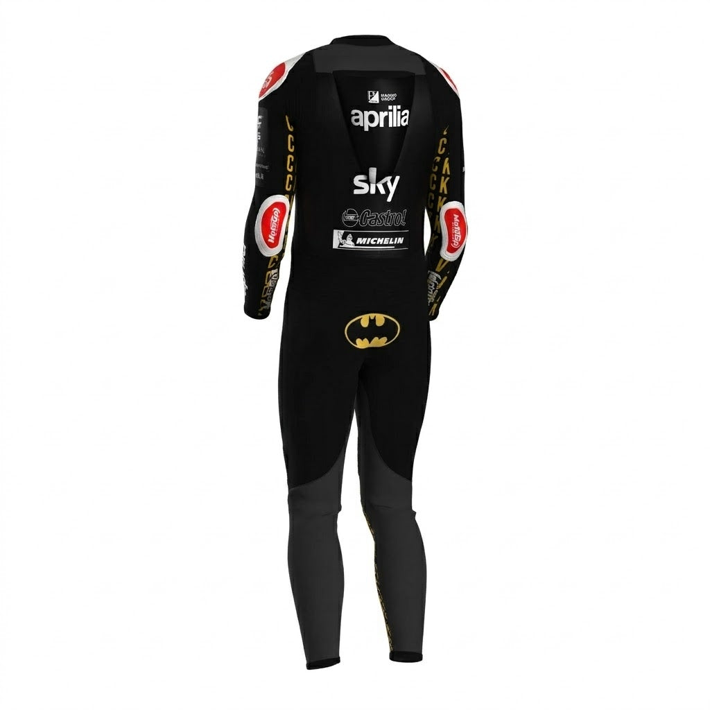 Maverick Vinales Winter Test 2024 Aprilia Racing Suit Back