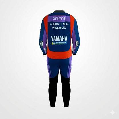 Miguel Oliveira 2025 Yamaha Pramac Motorcycle Racing Suit Back