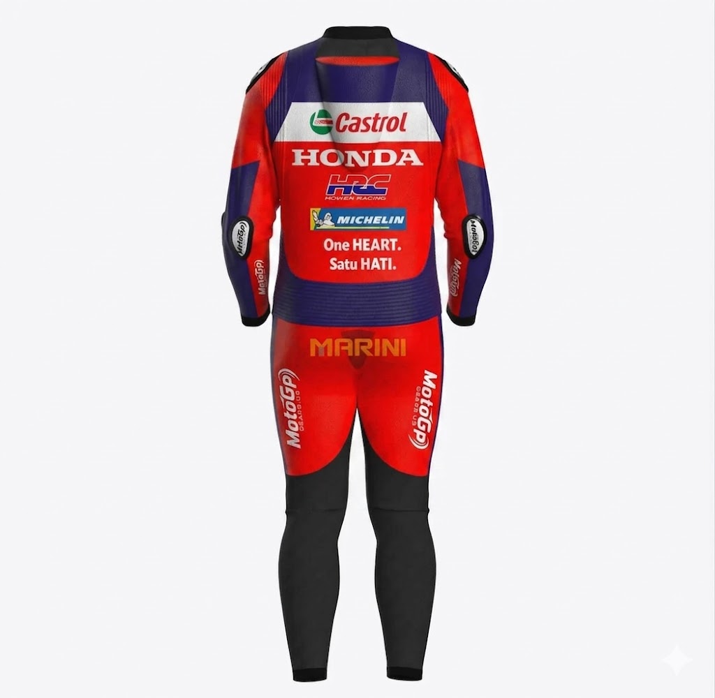 MotoGP Honda Suit Luca Marini HRC Castrol 2026 Back