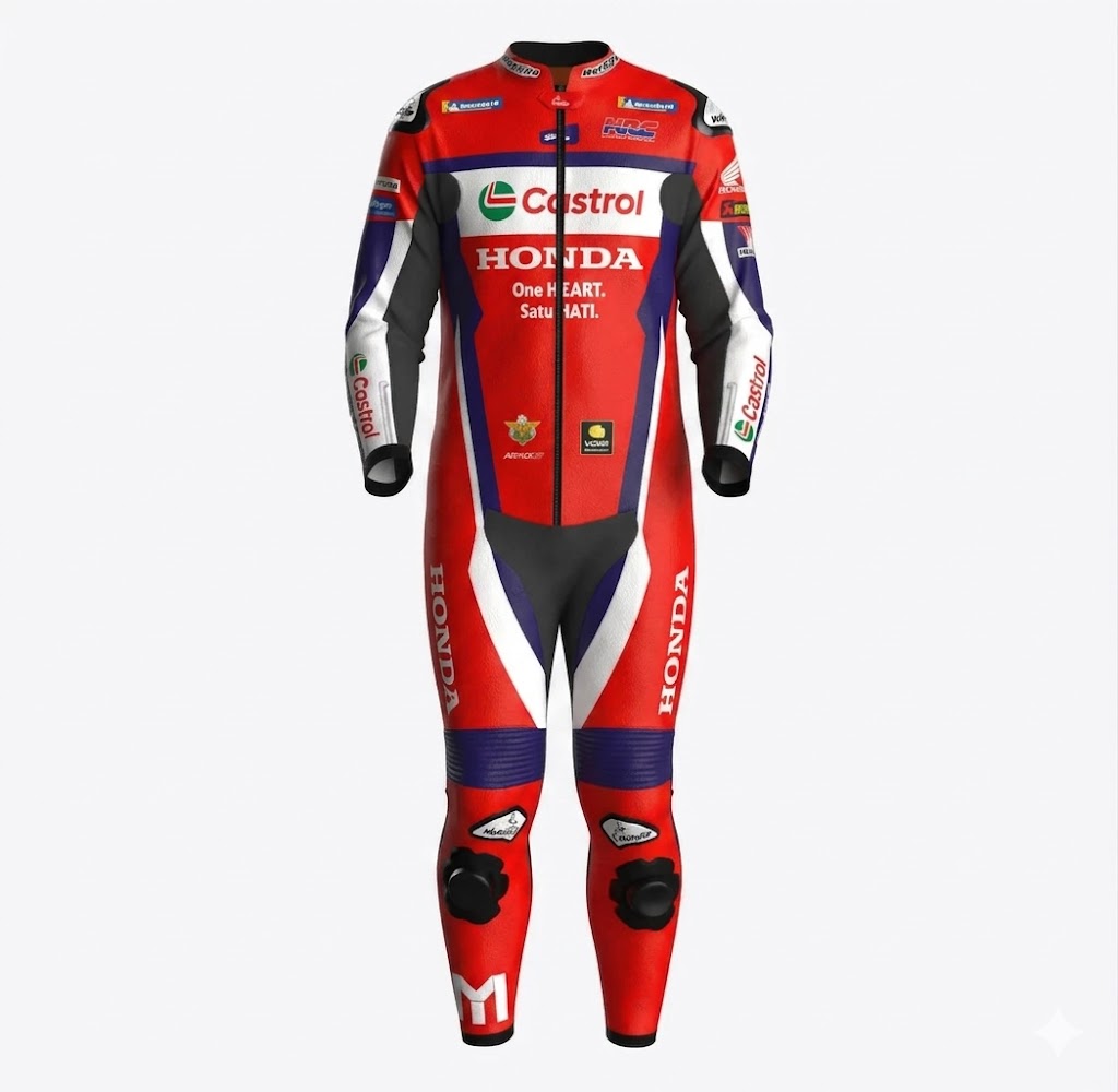 MotoGP Honda Suit Luca Marini HRC Castrol 2026 Front
