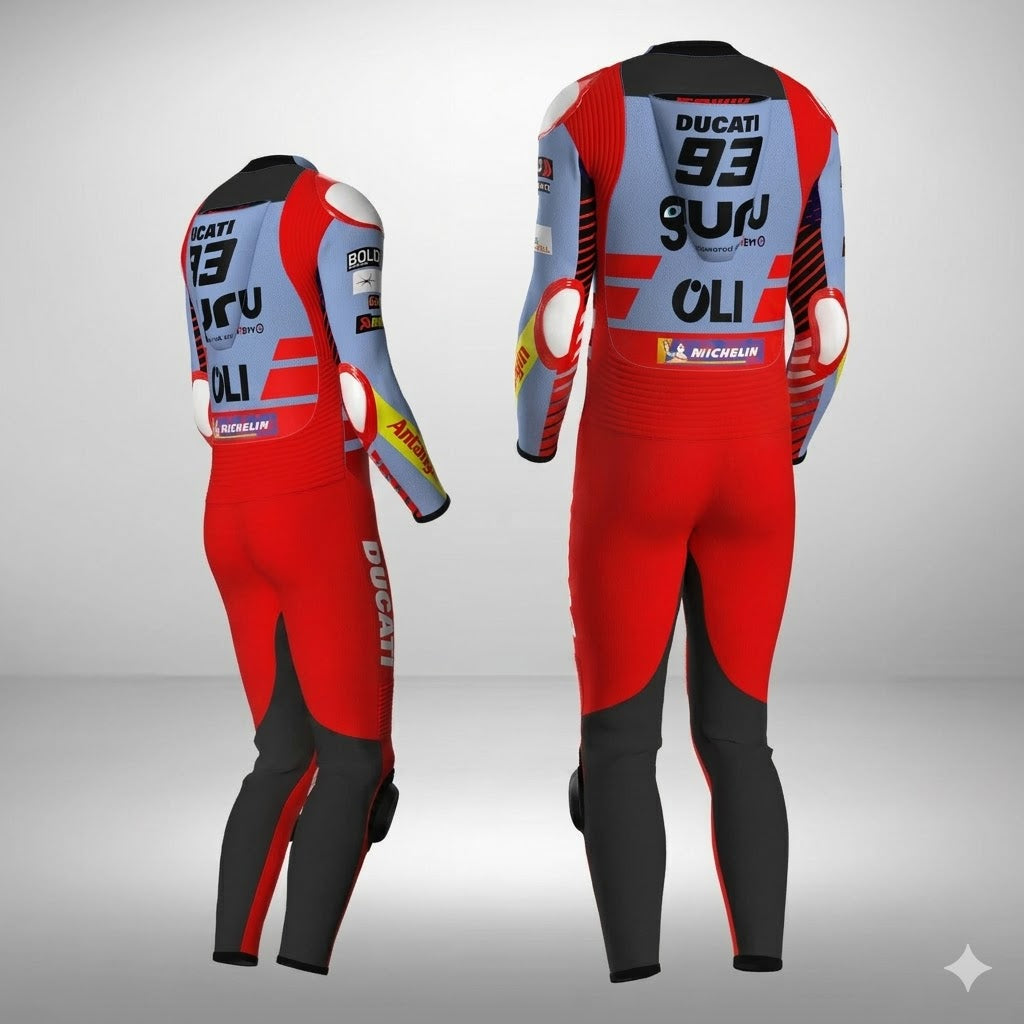 Ride to Glory Marc Marquez Ducati MotoGP 2024 Racing Suit Back