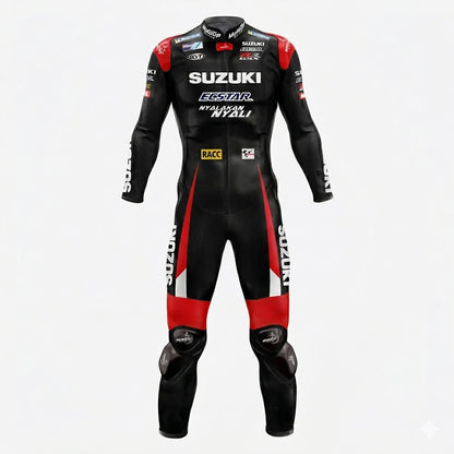 Suzuki Aleix Espargaro 2016  Genuine leather Biker Suit Front