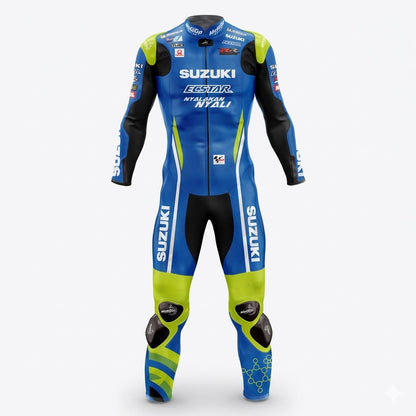 Suzuki Andrea Lannone 2018 Motorcycle Suit Front