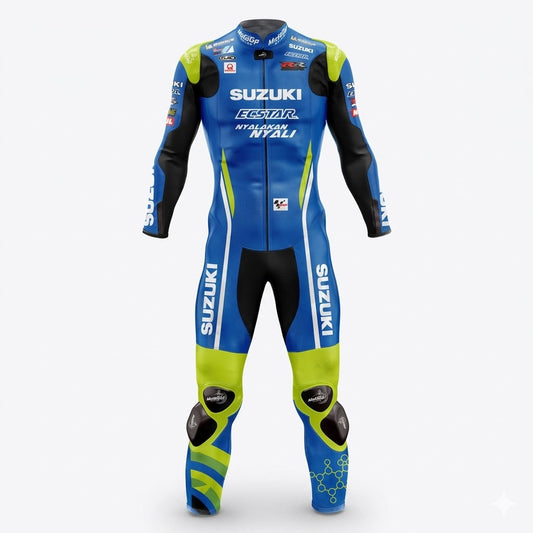 Suzuki Andrea Lannone 2018 Motorcycle Suit Front