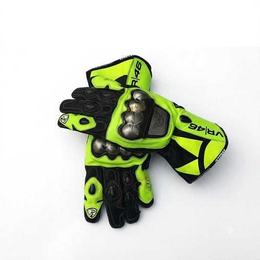 Valentino Rossi VR46 MotoGP 2018 Lather Race Gloves