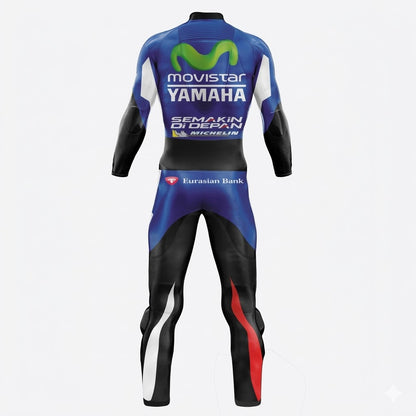 Yamaha Jorge Lorenzo 2016 Biker Leather Suit Back