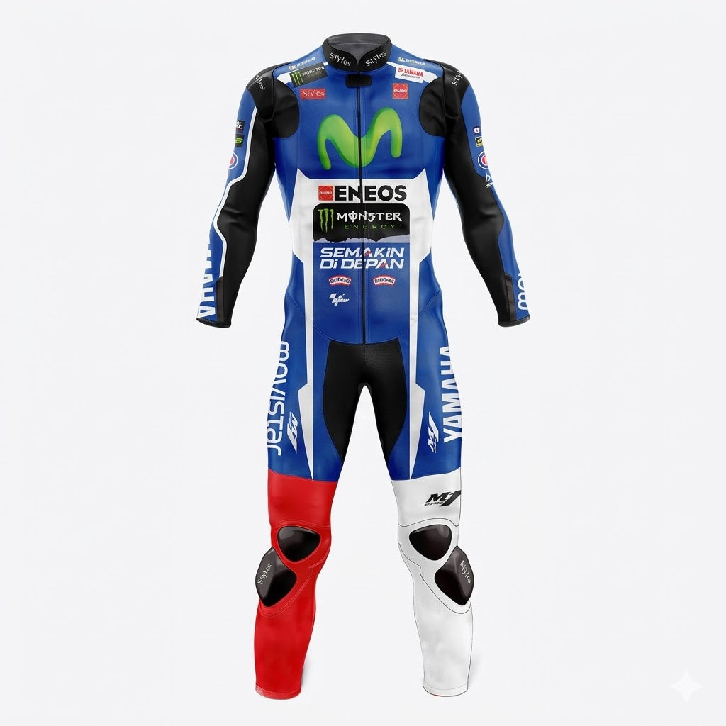 Yamaha Jorge Lorenzo 2016 Biker Leather Suit Front