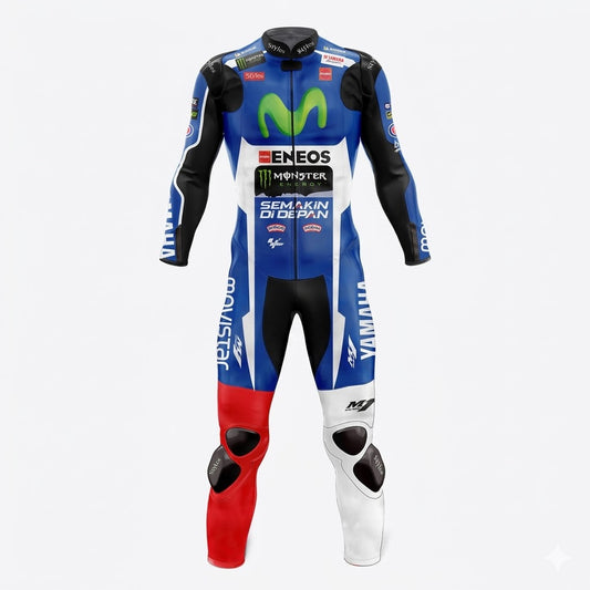 Yamaha Jorge Lorenzo 2016 Biker Leather Suit Front