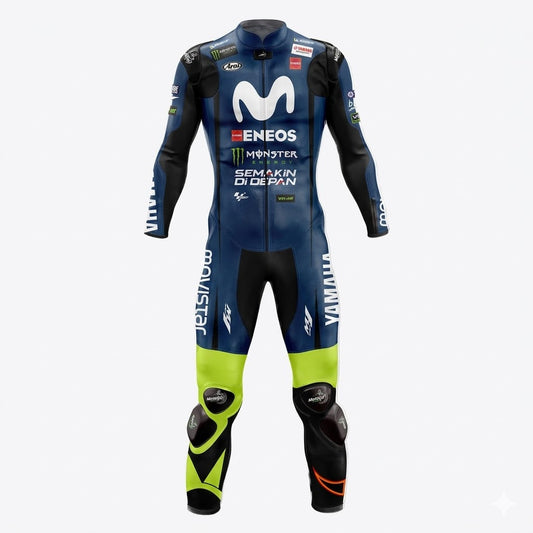 Yamaha Valentino Rossi 2018 Leather Suit Front
