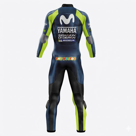 Yamaha Valentino Rossi Leather Suit Back