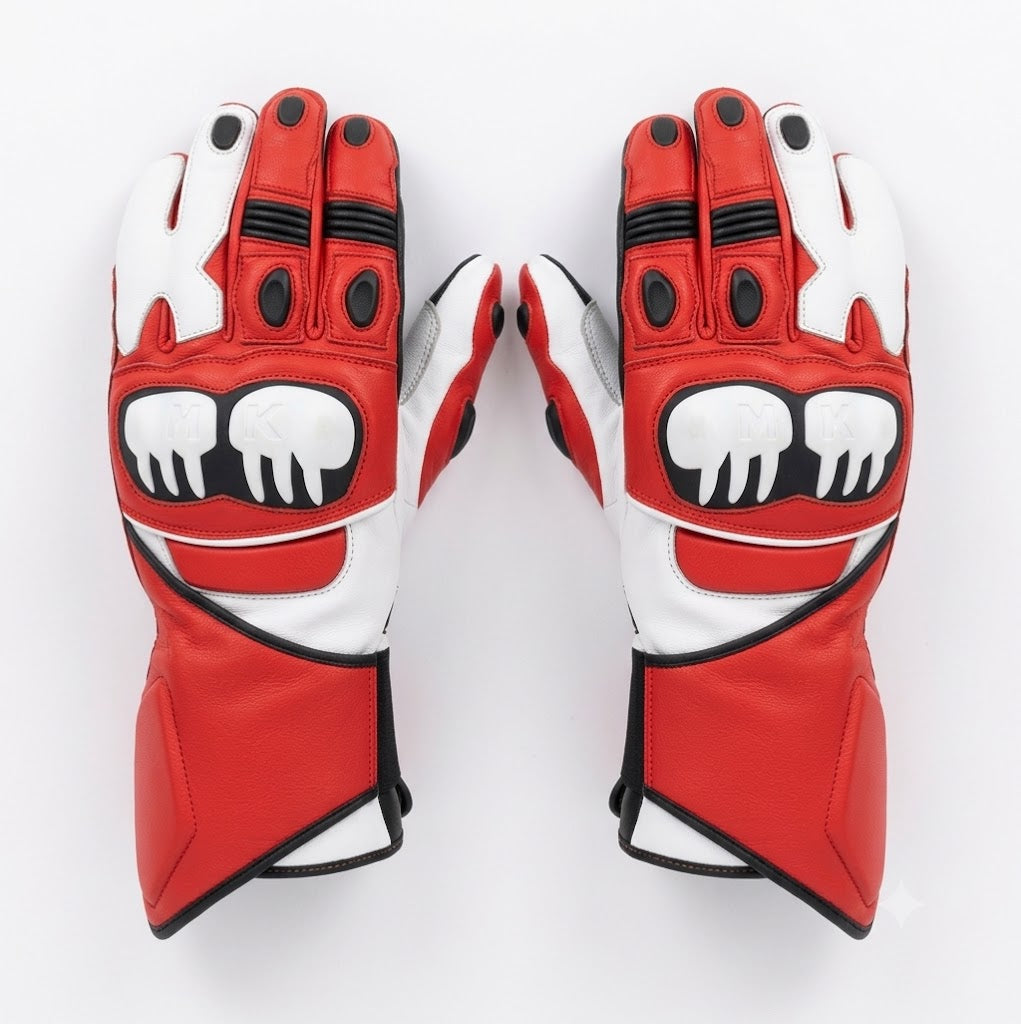 Marco Bezzechi 2015 Leather Racing Gloves