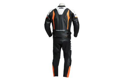 Professional KTM track gear featuring a high-performance 'Ready to Race' livery with aerodynamic accordion stretch zones.